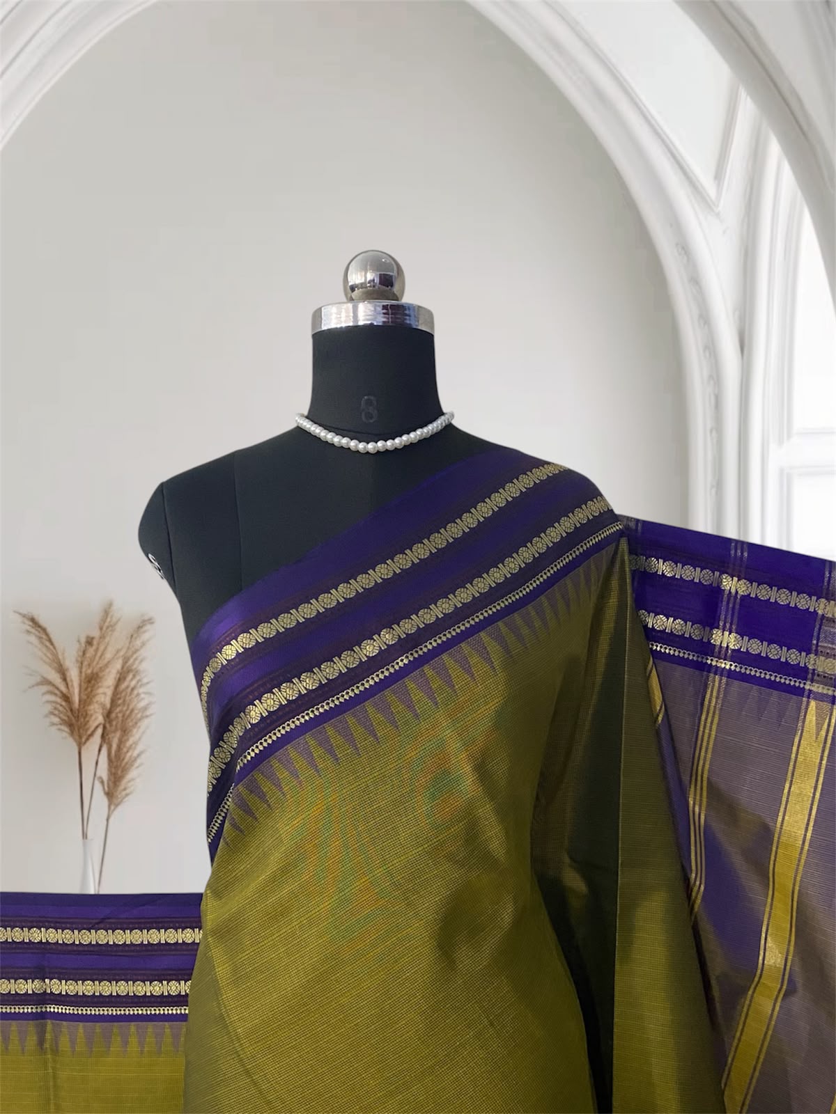 Premium Silk Saree with Rich Zari Border & Elegant Pallu