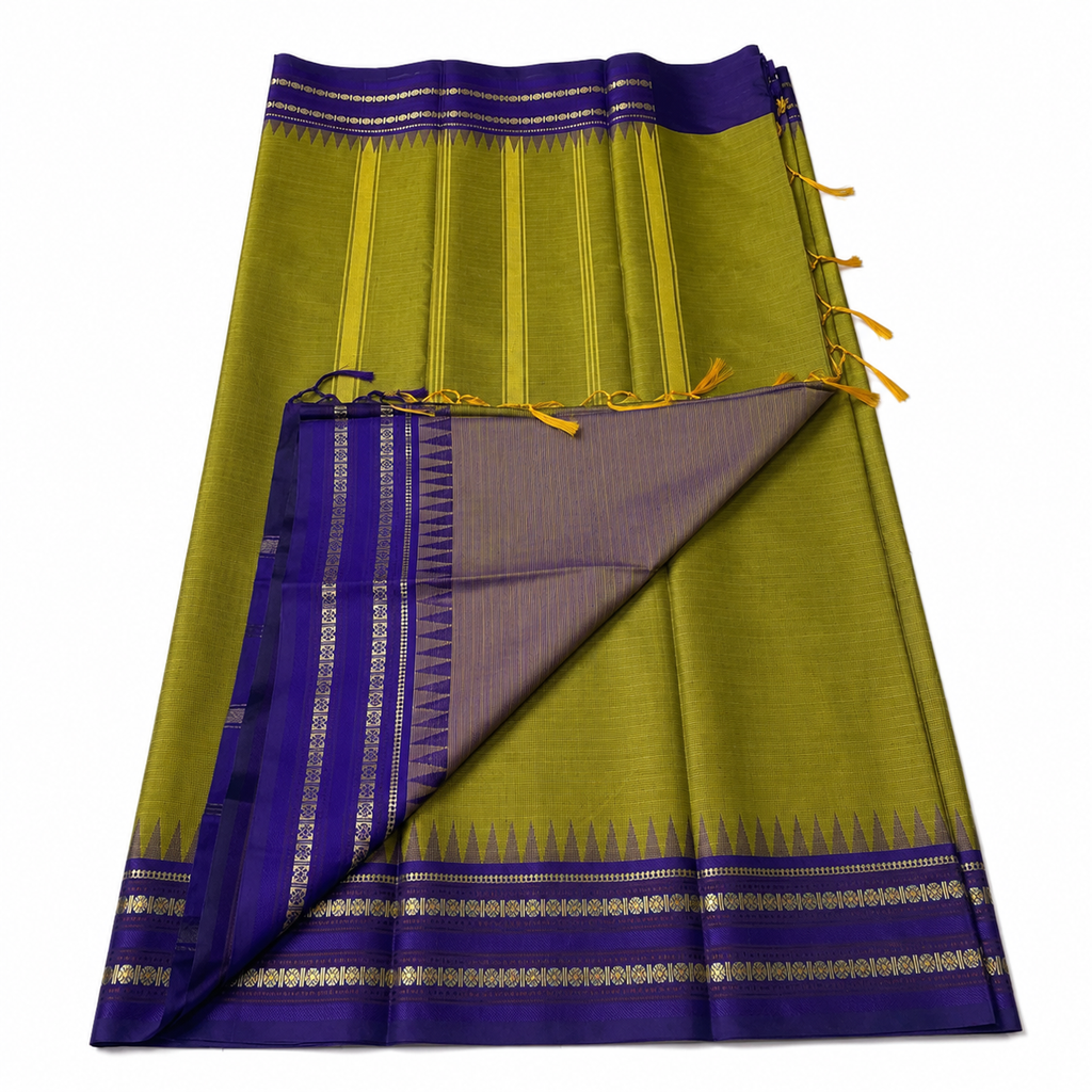 Premium Silk Saree with Rich Zari Border & Elegant Pallu