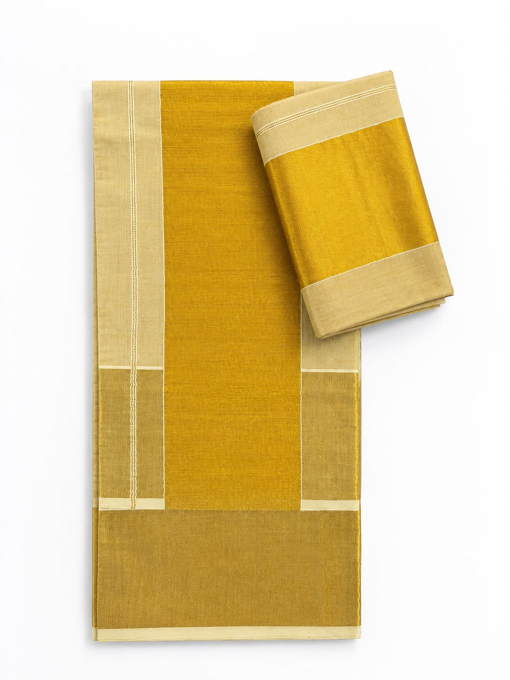 Soft Tissue Wedding Saree with Grand Golden Border