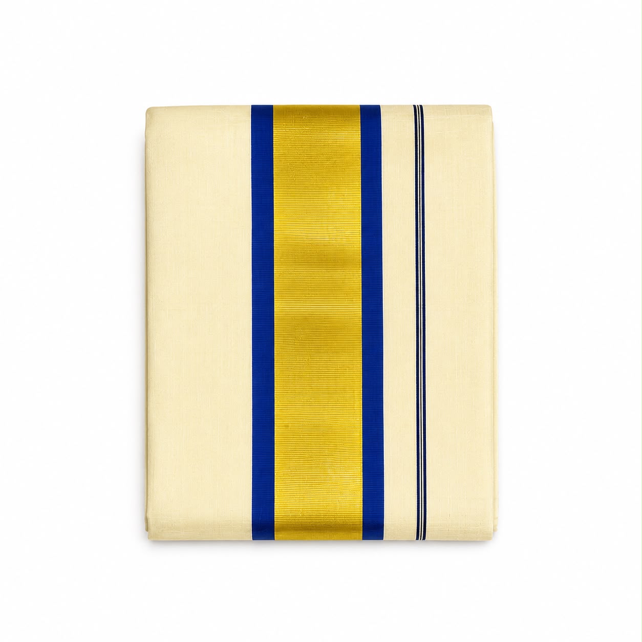 Premium Golden Tissue Set Mund with Royal Blue Border