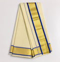 Premium Golden Tissue Set Mund with Royal Blue Border