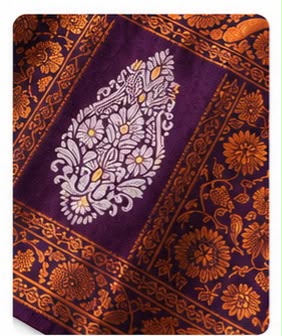 Kids Silk Dhavani Set – Golden Yellow & Maroon | Traditional Half Saree | Size 28
