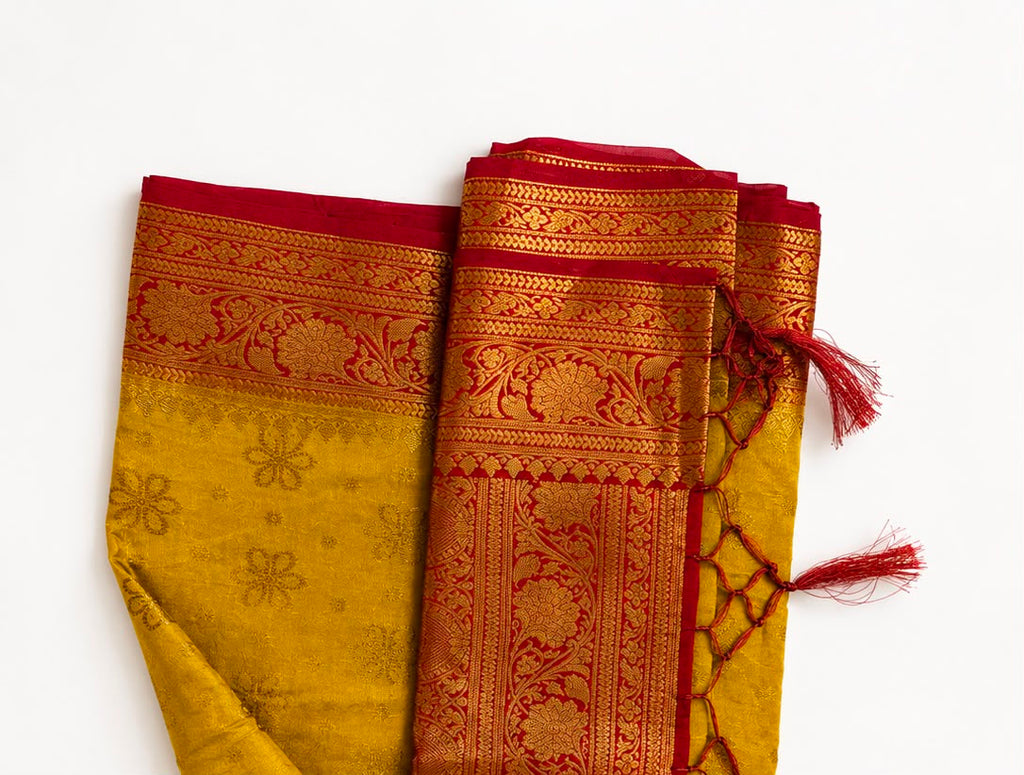 Premium Banarasi Georgette Saree with Rich Woven Zari | Elegant Party & Festive Wear