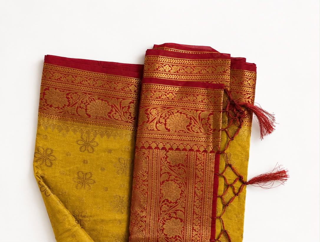 Premium Banarasi Georgette Saree with Rich Woven Zari | Elegant Party & Festive Wear