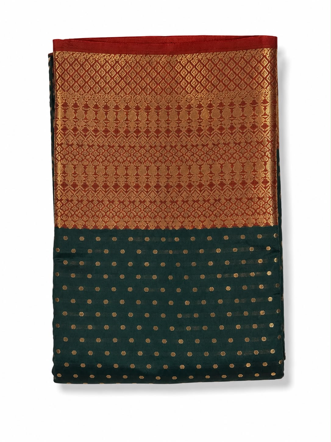 Premium Banarasi Silk Saree with All-Over Butta Design | Rich Traditional & Festive Wear