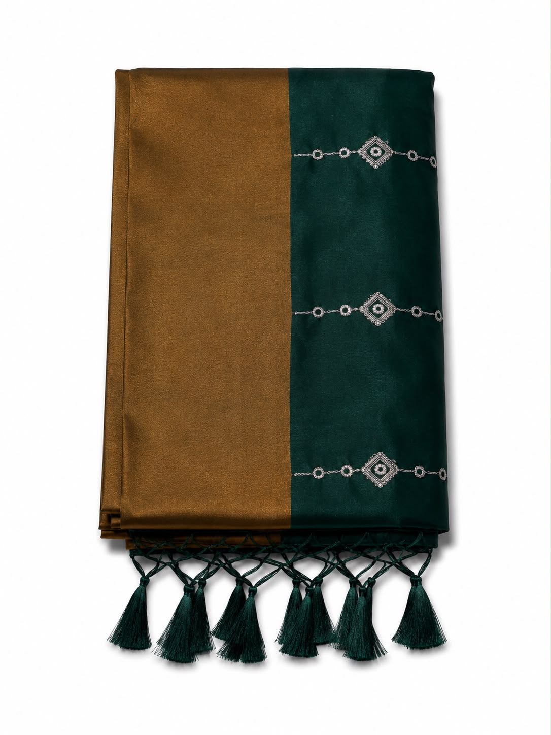 Premium Soft Silk Saree with Silver Zari Work & Tassels | Elegant Festive & Wedding Wear