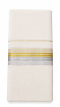 Premium Double Cotton Men’s Dhoti with Gold & Silver Kasavu Border