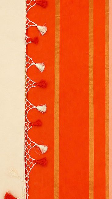 Crimson Puliyilakkara Chanderi Saree