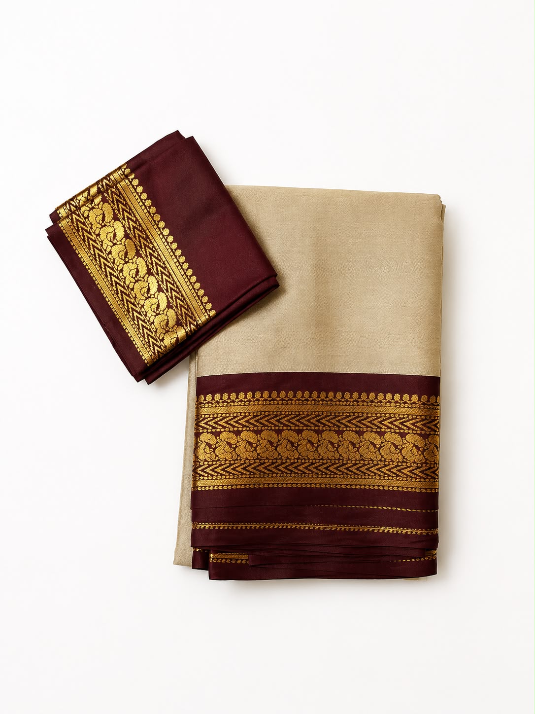 Premium Kalyani Cotton Saree with Tassels & Matching Blouse Piece | Traditional Festive Wear