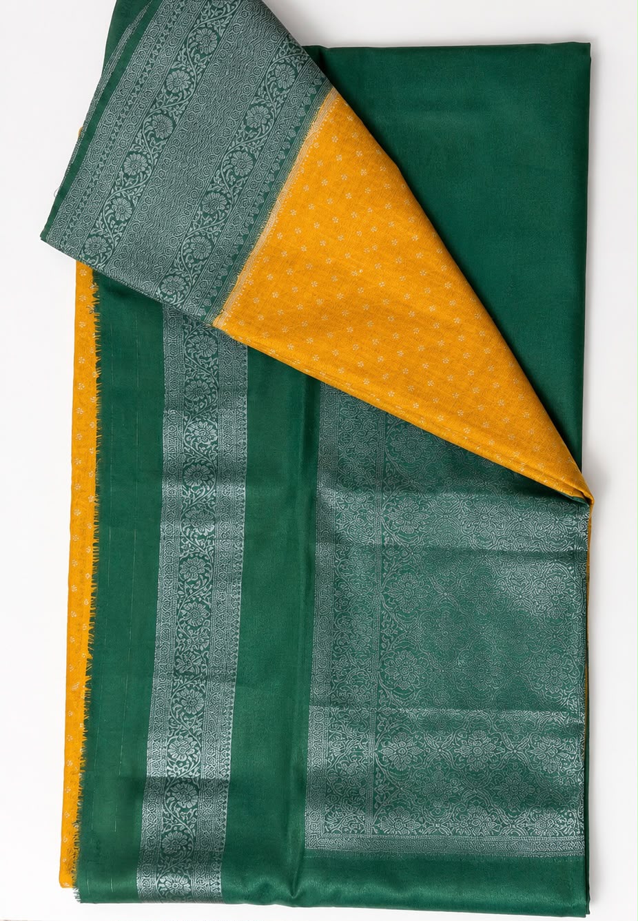 Georgette Banarasi Saree with Full Buttas, Asymmetric Borders & Rich Pallu